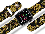 Mi-band.cz baroque strap for Apple watch Size: 42/44mm, design colour: yellow - Watch Strap