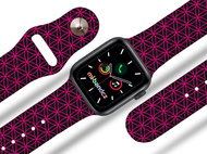 Mi-band.cz geometry purple strap for Apple watch Size: 42/44mm, design colour: purple - Watch Strap