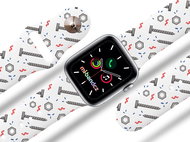 Mi-band.cz screws strap for Apple watch Color: White, Size: 42/44mm MIBANDCZX02962 - Watch Strap