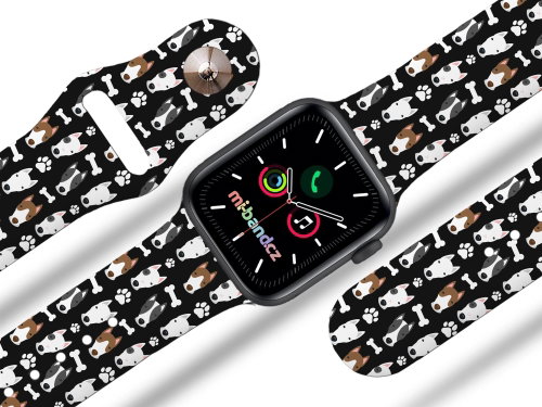 Mi-band.cz Bull Terriers strap for Apple watch Size: 42/44mm - Watch Strap - Main image