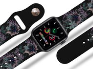 Mi-band.cz water flower strap for Apple watch Size: 42/44mm, strap colour: black - Watch Strap