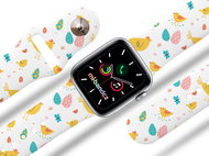 Mi-band.cz hen strap for Apple watch Size: 42/44mm, band colour: white - Watch Strap