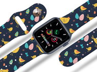 Mi-band.cz hen strap for Apple watch Size: 38/40mm, band colour: blue - Watch Strap