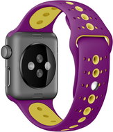 Perforated two-tone band with small holes for Apple Watch for 38/40mm and 42/44mm Color: purple - Watch Strap