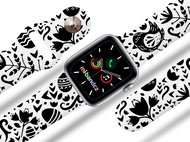 Mi-band.cz Black and White Chicken Strap for Apple watch Size: 38/40mm - Watch Strap