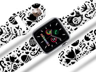 Mi-band.cz Black and White Chicken Strap for Apple watch Size: 42/44mm - Watch Strap