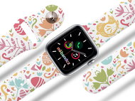 Mi-band.cz VELIKONOCE 1 strap for Apple watch Color: White, Size: 38/40mm MIBANDCZX02891 - Watch Strap