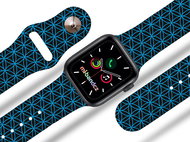 Mi-band.cz geometry blue strap for Apple watch Size: 42/44mm, design colour: blue - Watch Strap