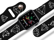Mi-band.cz diamond strap for Apple watch Size: 38/40mm, band colour: black - Watch Strap