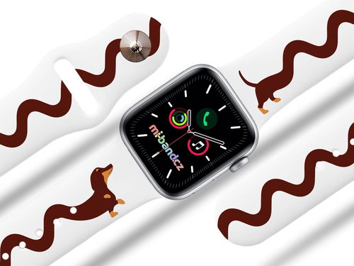 Mi-band.cz Dachshund strap for Apple watch Size: 38/40mm - Watch Strap - Main image