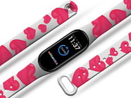 Mi-band.cz Heart pink replacement bracelet for Mi band 3/4/5/6 Pro Device: Xiaomi Mi band 5 MIBANDCZ - Watch Strap