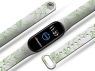 Mi-band.cz Green World replacement bracelet for Mi band 3/4/5/6 Color: White, For Device: Xi - Watch Strap