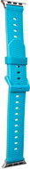 Solid colour silicone scalloped bracelet for Apple Watch 38/40 and 42/44 mm Color: blue, Size: - Watch Strap