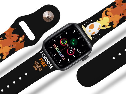 Mi-band.cz pokemon strap for Apple watch Size: 42/44mm, strap colour: black - Watch Strap - Main image
