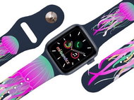 Mi-band.cz Jellyfish strap for Apple watch Color: Blue, Size: 42/44mm MIBANDCZX02860 - Watch Strap
