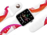 Mi-band.cz Pink planet strap for Apple watch Color: White, Size: 42/44mm MIBANDCZX02865 - Watch Strap