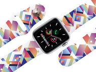 Mi-band.cz Indian pattern strap for Apple watch Color: White, Size: 38/40mm MIBANDCZX02858 - Watch Strap