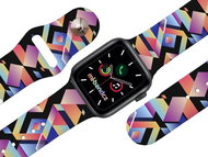 Mi-band.cz Indian pattern strap for Apple watch Color: Black, Size: 38/40mm MIBANDCZX02856 - Watch Strap