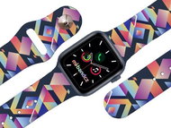 Mi-band.cz Indian pattern strap for Apple watch Color: Blue, Size: 38/40mm MIBANDCZX02857 - Watch Strap