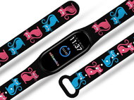 Mi-band.cz Colorful cats replacement bracelet for Mi band 3/4/5/6 Size: for Mi band 3/4 MIBANDCZX029 - Watch Strap