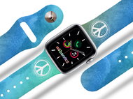 Mi-band.cz Hippies in blue strap for Apple watch Size: 38/40mm - Watch Strap