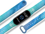 Mi-band.cz HIPPIES IN BLUE replacement bracelet for Mi band 3/4/5/6 Pro Device: Xiaomi Mi band 5 MIB - Watch Strap