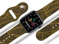 Mi-band.cz Gold leaves strap for Apple watch Size: 38/40mm - Watch Strap