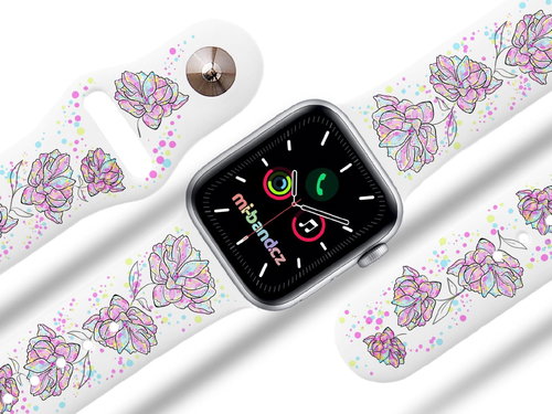 Mi-band.cz Wild Rose Strap for Apple watch Size: 42/44mm - Watch Strap - Main image
