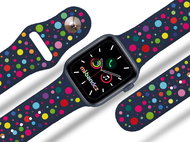 Mi-band.cz Polka dots strap for Apple watch Color: Blue, Size: 38/40mm MIBANDCZX02857 - Watch Strap