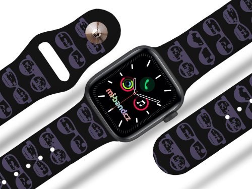 Mi-band.cz Glasses strap for Apple watch Size: 38/40mm, strap colour: black - Watch Strap - Main image