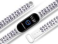 Mi-band.cz Glasses replacement bracelet for Mi band 3/4/5/6 Color variant: Black, For Device: Xiaomi - Watch Strap