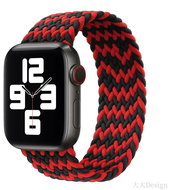 HappyLife Elastic Fabric Strap for Apple Watch 42/44mm Size: S (Small), Color: Black - Watch Strap