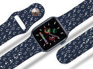 Mi-band.cz Blue strap notes for Apple watch Size: 38/40mm - Watch Strap