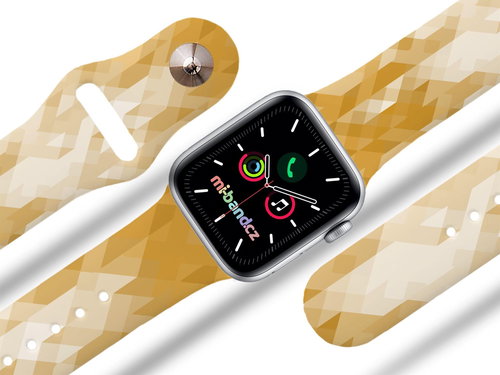 Mi-band.cz Beige triangles strap for Apple watch Size: 42/44mm - Watch Strap - Main image