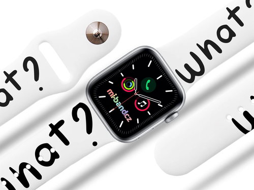 Mi-band.cz WHAT? strap for Apple watch Size: 42/44mm - Watch Strap - Main image