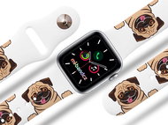 Mi-band.cz Pug strap for Apple watch Size: 38/40mm - Watch Strap
