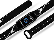 Mi-band.cz Horse rodeo replacement bracelet for Mi band 3/4/5/6 Color: Black, For Device: - Watch Strap
