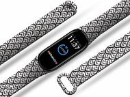 Mi-band.cz Fish scales bracelet for Mi band 3/4/5/6 Color variant: White, For Device: Xiaomi Mi b - Watch Strap
