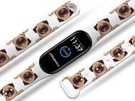 Mi-band.cz Pug replacement bracelet for Mi band 3/4/5/6 Size: for Mi band 3/4 MIBANDCZX02967 - Watch Strap