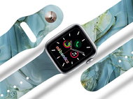 Mi-band.cz Blue-grey marble strap for Apple watch Size: 38/40mm - Watch Strap