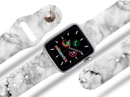 Mi-band.cz White marble strap for Apple watch Size: 38/40mm - Watch Strap