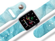 Mi-band.cz Blue marble strap for Apple watch Size: 38/40mm - Watch Strap