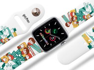 Mi-band.cz hp 76 - Harry Potter and the Deathly Hallows charms strap for Apple watch Size: 38/40mm - Watch Strap