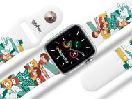 Mi-band.cz hp 76 - Harry Potter and the Deathly Hallows charms strap for Apple watch Size: 42/44mm - Watch Strap
