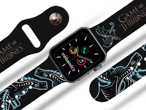 Mi-band.cz GOT 10 - Ice Viserion strap for Apple watch Size: 42/44mm - Watch Strap - Main image
