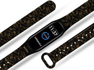 Mi-band.cz hp 8 - Gold replacement bracelet for Mi band 2/3/4/5/6 Color: Black, For Arrival - Watch Strap