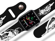 Mi-band.cz MTB downhill strap for Apple watch Size: 42/44mm, strap colour: black - Watch Strap