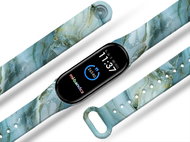 Mi-band.cz Blue-grey marble replacement bracelet for Mi band 3/4/5/6 Pro Device: Xiaomi Mi band 5 MI - Watch Strap