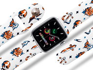Mi-band.cz Pirates strap for Apple watch Color: White, Size: 42/44mm MIBANDCZX02861 - Watch Strap
