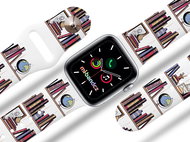 Mi-band.cz Books strap for Apple watch Size: 42/44mm - Watch Strap
